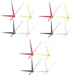 TEHAUX 12 Sets Clock Hands Replacement Kit for DIY Wall Clock Repair Easy Installation for Creative Projects Includes Color Options