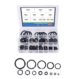 Washers Assorted, Crinkle Spring Washers, 320pcs Carbon Steel Wavy Wave Crinkle Spring Washers, Compression Type Wavy Wave Crinkle Spring Washers Assortment Kit