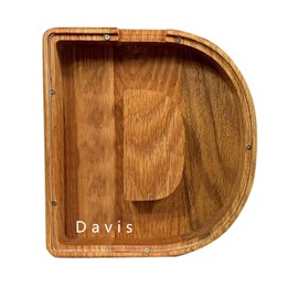 Wooden Piggy Bank Engraved Coin Bank Piggy Bank DIY Child's Name Money Box Wooden Piggy Bank 9x9 Gift for Kids, Christmas Birthday Gift (D)