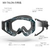 Swans MX-TALON-HC BK/R Dirt Goggles, Made in Japan, Black x