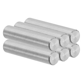 PATIKIL 8mm x 40mm Dowel Pin Stainless Steel, 6 Pcs 304 Stainless Steel Pegs Shelf Pins Rod Support Metal Fasten Elements for Shelves Furniture Fixing Component, Silver