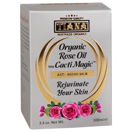 TIANA Fairtrade Organic Rose Oil Anti-Ageing Balm for Younger Skin, 100ml Pack of 1