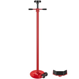 SPECSTAR Movable Under Hoist Support Stand, 3/4 Ton 1650Lbs Capacity Jack Stand Lifting from 52 to 76 Inch with Replaceable Saddle and Steel Base