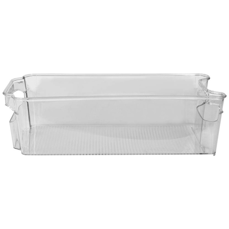 Versatile Stackable Plastic Storage Bin by Home Basics | Space-Saving