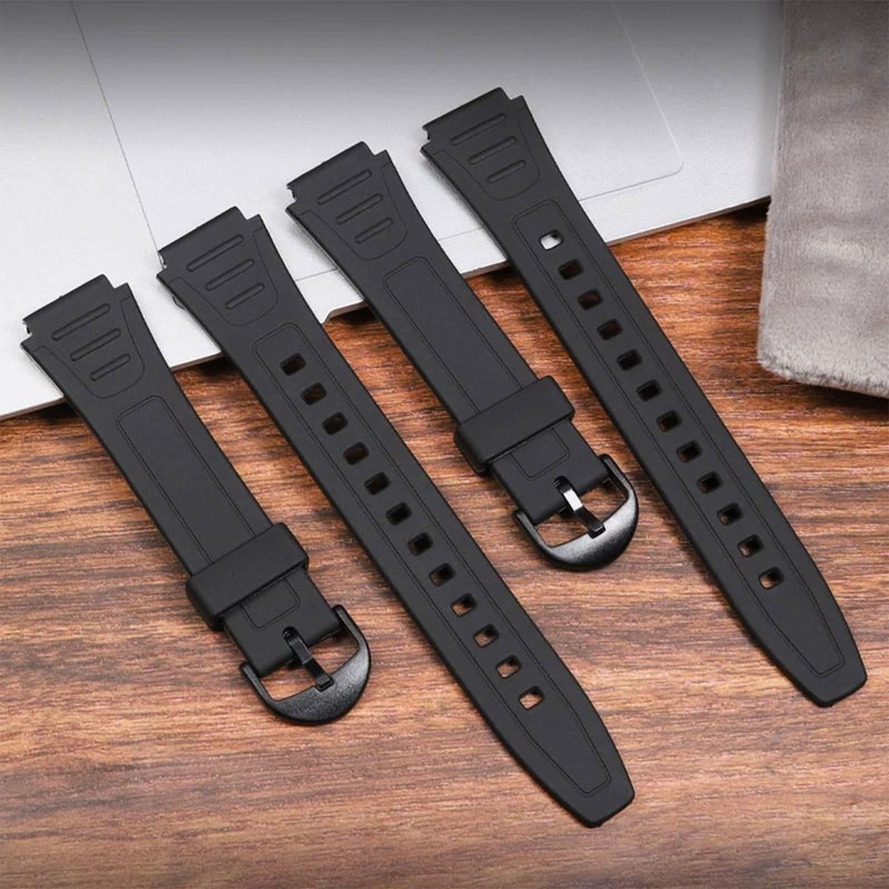 Vroxdrez Watch Strap 18 mm for Casio W-800H, Resin Replacement