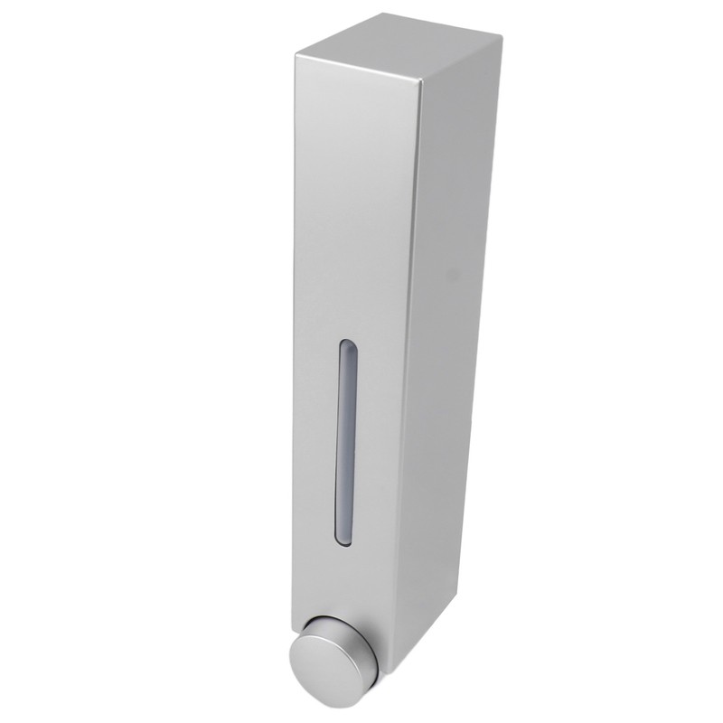 Manual Press Wall Mount Soap Dispenser Refillable Space Saving Shower