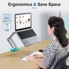 Laptop Mount for Desk, Tablet Arm Mount with 360° Rotating,