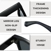 SHEEN KELLY Retro Rectangular Sunglasses for Men Women Trendy Thicker