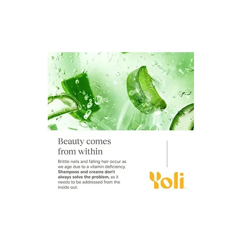 Yoli Glow Vitaminas Cabello Piel Uñas Biotina 5000mcg