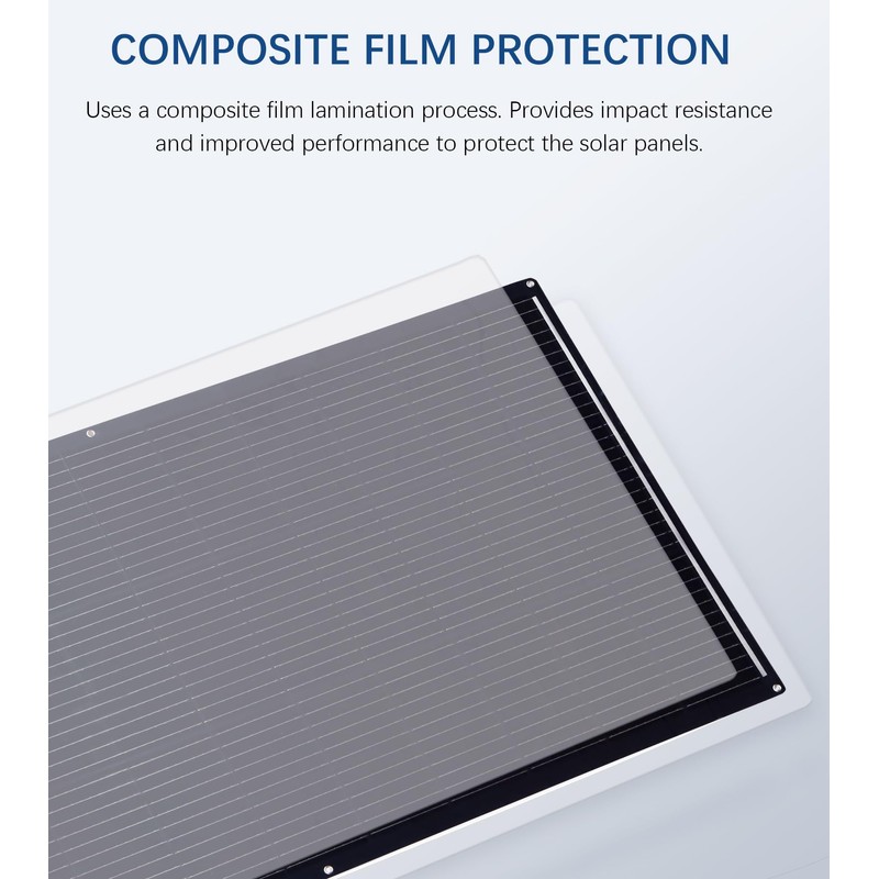 XINPUGUANG Flexible Solar Panel 100W 12V for RV Boat Camper
