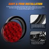 Nilight 4PCS 4” 12LED Red Round Stop Brake Turn Tail