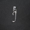 Sterling Silver Pendant Charm Letter J Solid Genuine Hallmarked 925