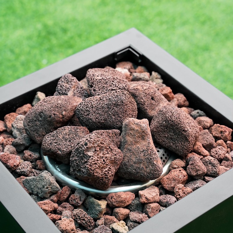 Mr. Fireglass Lava Rock Granules, 2.75"-5" Large Volcanic Lava Rock