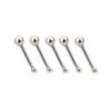 Tiny 1.5mm Ball Set of 5 Nose Studs 925 Silver
