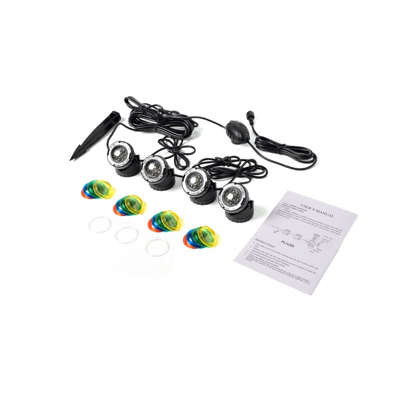 Jebao Underwater Fountain Pond Submersible LED Light with Photocell Sensor,