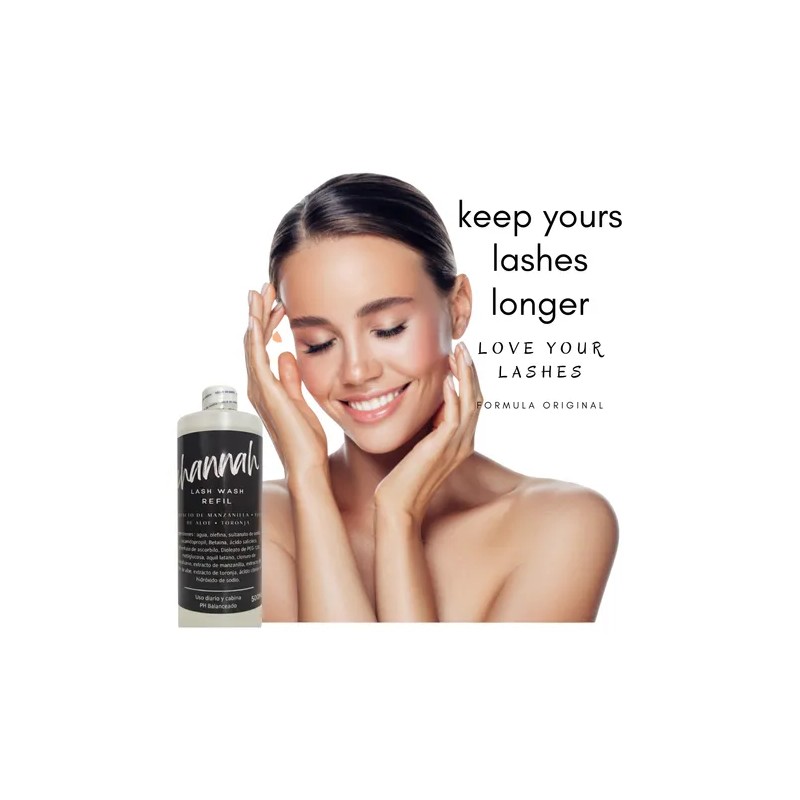 Shampoo Para Pestañas, Extensiónes De Pestañas 500ml Np