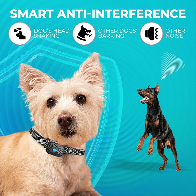 Bark Collar for Small/Medium Dogs, No Shock Anti Bark Collar,