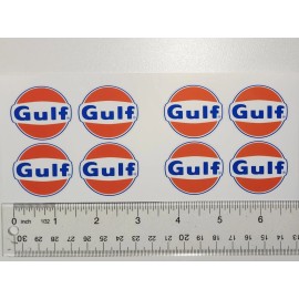 Gulf Stickers For Tonka Or Other Toy Restorations 1-1/2 Inch.