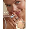 MILACOLATO Gold Rings for Women Non Tarnish Dainty 14K Gold
