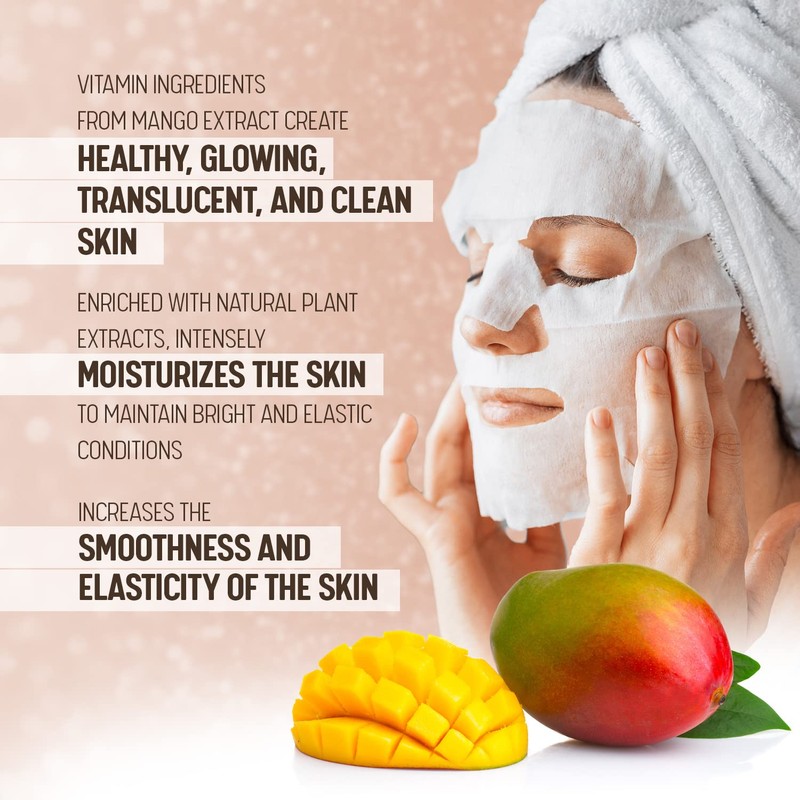 Mango Cloth Mask - Vitamins A & C for Shine