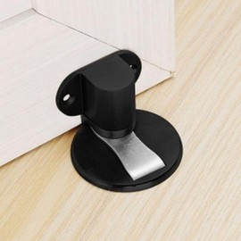 EAS Youngdal Hardware Quiet Home Magnetic Door Stopper Height Adjustable Black