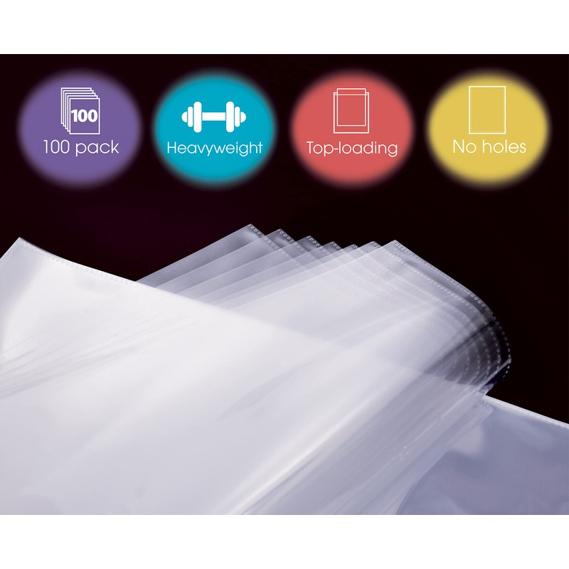 GOLD SEAL No Holes Sheet Protectors, Bulk Pack, Letter Size