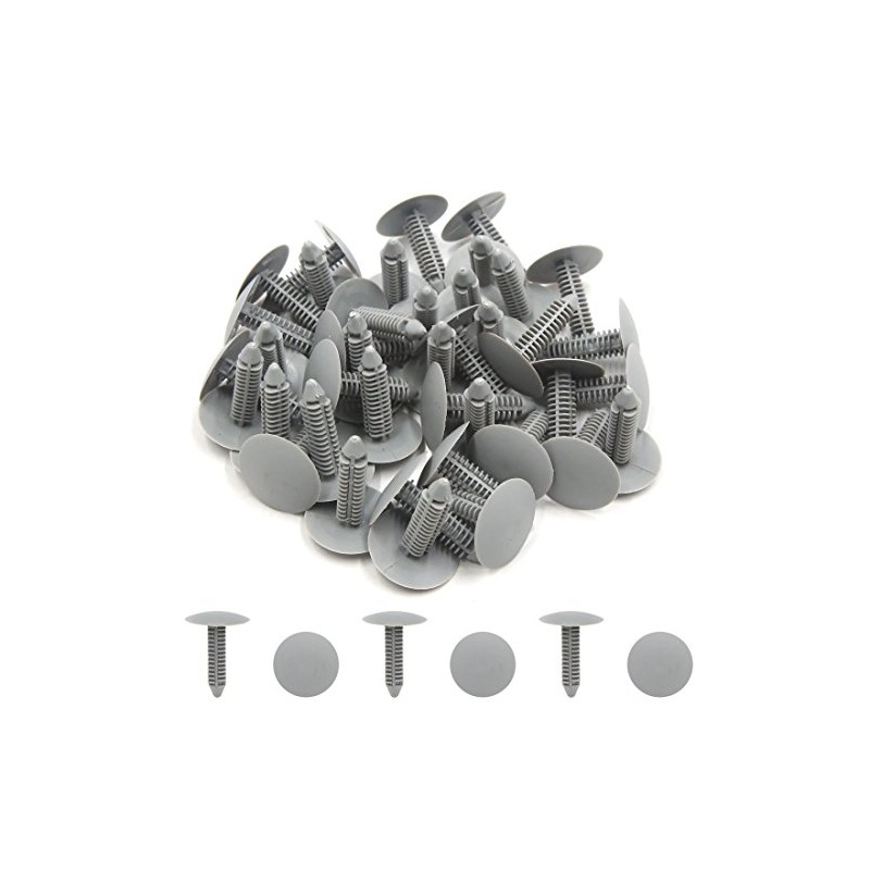 sourcing map 40pcs 7 mm Hole Grey Plastic Car Door