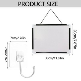 Magnetic Whiteboard, Small White Magnetic Board, Magnetic Mini Whiteboard, Dry Wipe Magnetic Board, Magnetic Board, Magnetic Board, Rewritable White Board