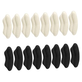 Ipetboom 8 Pairs Heel Inserts for Women Comfortable Heel Protectors for Shoes Sweat Absorbent and Skin Friendly Foot Cushions for Preventing Blisters and Foot