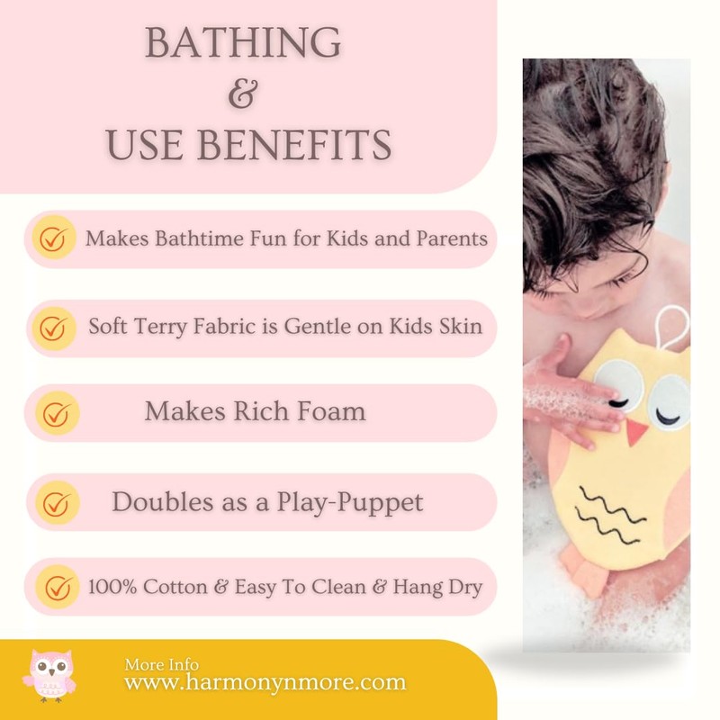 Harmony N More - Opal The Owl Washcloth - Animal