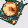 FREEBLOSS 2Pcs Fox Pattern Pot Holders for Kitchen Cotton Potholder
