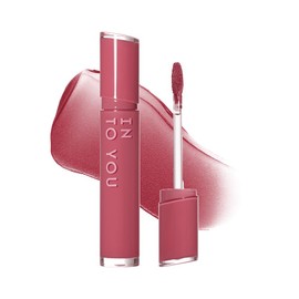 INTO YOU Velvet Matte Liquid Lipstick, Long-lasting Transfer-proof Lip Velvet Stain, Non-Sticky Waterproof Lip Tint, Smooth Silky Smudge-proof Lip Gloss, Full Coverage, for Women Makeup, VT04