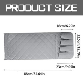 Sofa Remote Control Holder Armchair Caddy – Multifunctional Couch Organizer for TV Remotes, Phones, Magazines – Anti-Slip Armrest Storage Solution for Living Room & Bedroom