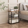 PROXRACER Side Table, 3-Tier End Table, Narrow Sofa Table Bedside