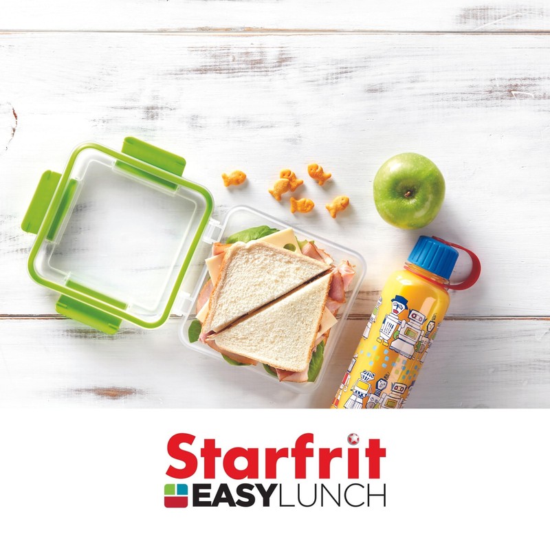 Starfrit Easy Lunch Square Sandwich Container - 16oz/473ml - Airtight