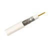 RG6 Standard Shield Bulk Coaxial Cable, White, 1000ft, 75 Ohm,