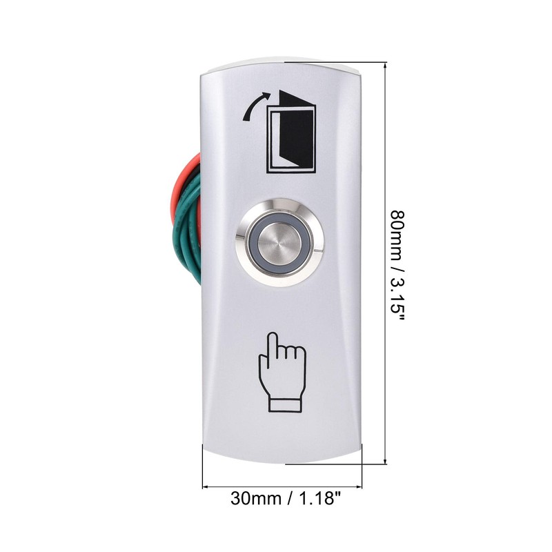 uxcell Push Button Release Switch Door Access Control System LED