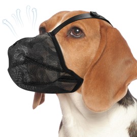 Dog Muzzle for Large Dogs, Dog Muzzle Large Breed, Soft Breathable Basket Muzzles, Adjustable Pet Mask Dogs Training Mouth Guard Cover Muzzles, Prevent Eating Biting Chewing(XL)