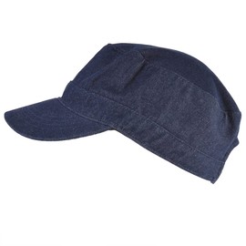 CHARM 100% Cotton, Washable, Simple Work Cap, Available in 2 Sizes / 4 Colors, Large Size Hat, Stylish, purple, (indigo)