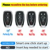 CHATYYD for Chevy Key fob Cover with Keychain,Soft TPU Car