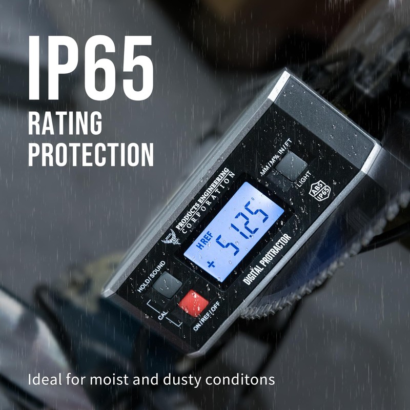 Digital Inclinometer, 360° Protractor Angle Finder Level, Magnetic V-Groove Base
