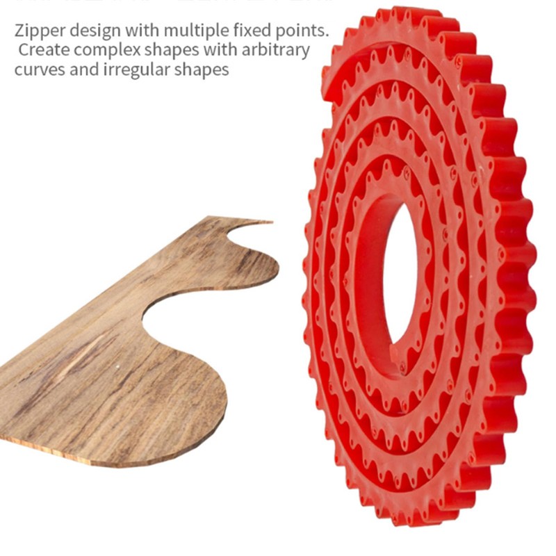 Pyhodi Flexible Curve Template, Milling Cutter Template, Woodworking Profiling Strip