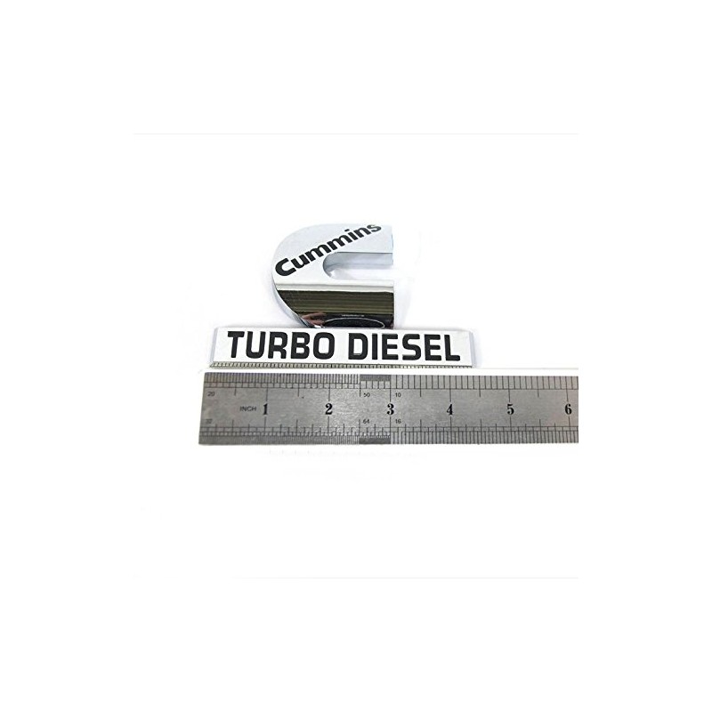 Yoaoo 2Pack Compatible with Cummins Turbo Emblem Badge High Output