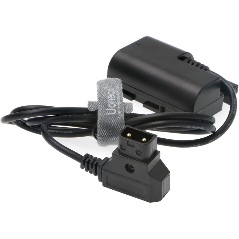 Uonecn DR-E6 Dummy Battery to D-Tap Power Cable for Canon