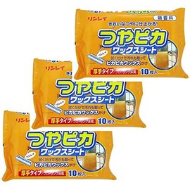 Rinrei Glossy Wax Sheet, Unscented, 10 Sheets x 3 Packs