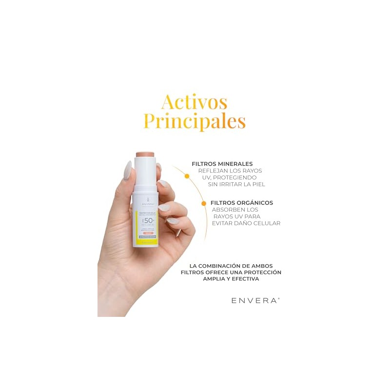 ENVERA | Protector Solar Con Color En Barra Peachy SPF