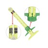 Luvilly5-in-1T-shaped Sliding Gauge Measuring Sewing,Sliding Sewing Gauge Quilting Tools Fabric