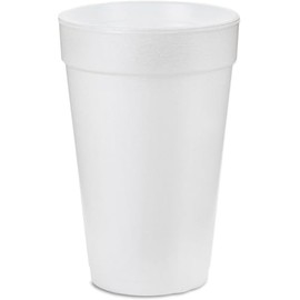 EcoQuality 20 oz Tall White Insulated Foam Drinking Cup Single Use Disposable for Drinks Coffee Tea Juice Soda Espresso Latte Cooler Water Cups (500)