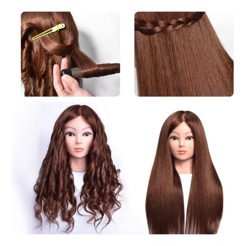 Generic Modelo Cabello Real Cabello Lacio Castaño