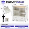 TOOLF 2-Drawer Mobile File Cabinet with Wheels, MDF Wooden Panel